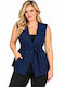 Women's Blue Vest WH-61973-27VE-Blue