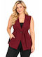 Women's Burgundy Vest WH-61973-27VE-BOR