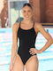 One Piece Swimsuit Still Black