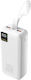 Wozinsky W8-W Power Bank 30000mAh 30W mit 2 USB-A Ausgangsanschlüsse und USB-C Ausgangsanschlüsse Weiß