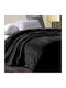 Pop Corn Pătură Polar Fleece Superdublă 220x240 cm Negru
