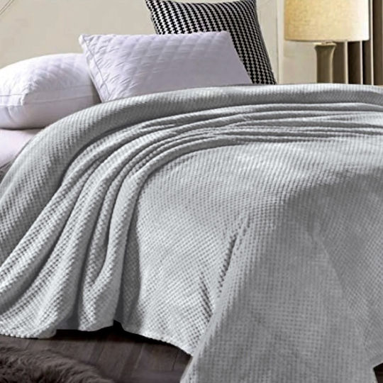 Pop Corn Pătură Polar Fleece Simplă 160x240 cm Gri