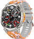 Smartwatch Microwear Kc93 Orange Camo Silikon