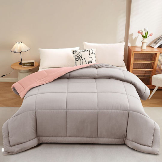 Homeone Einzel Steppdecke Mit Mikrofaser-Füllung 160x220cm 100