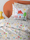 Palamaiki Baby Bettlaken Set Für Krippe Baumwolle Angepasst Mk791 Weiße 130x170cm