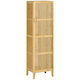 HomCom Badezimmerschrank 40x30x140cm Beige