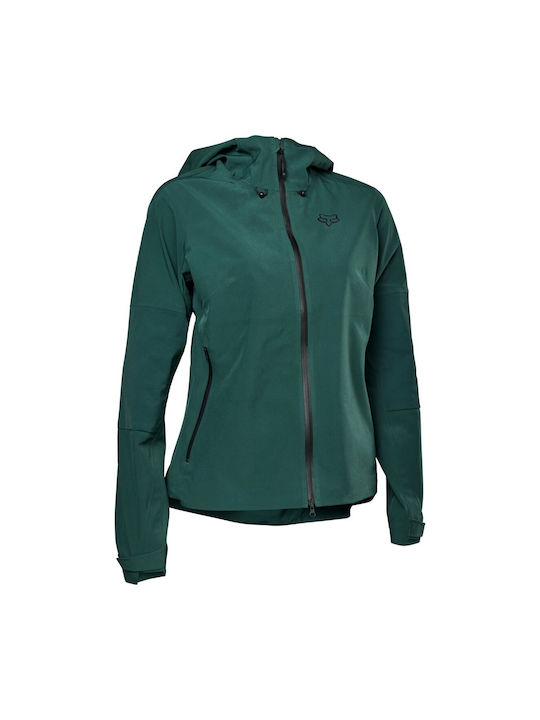 Fox Verteidigen Damen Wasserdichtes Fahrrad-Windbreaker-Jacke Schwarz