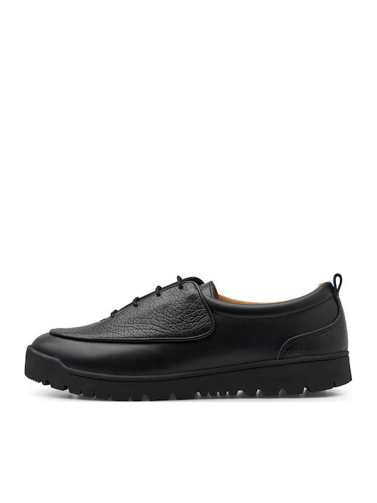 Leather Men's Casual Shoes Black