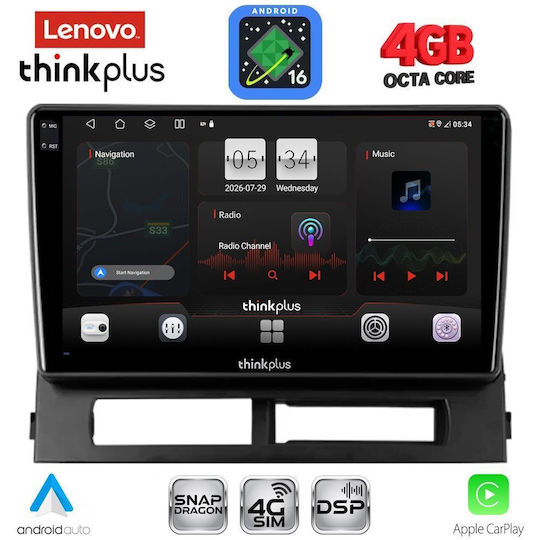 Lenovo Car Audio System for Toyota Prius 2003-2009 (Bluetooth/USB/WiFi/GPS/Apple CarPlay/Android Auto) with 9" Touch Screen