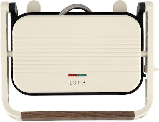 Estia Pure Cream Sandwich-Maker Grillfunktion 1300W Beige
