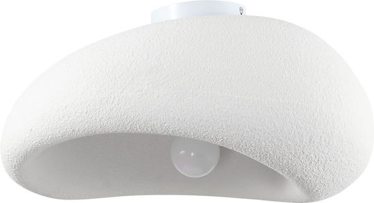 Agora Lighting Ceiling Flush Light 45cm White with E27 Socket
