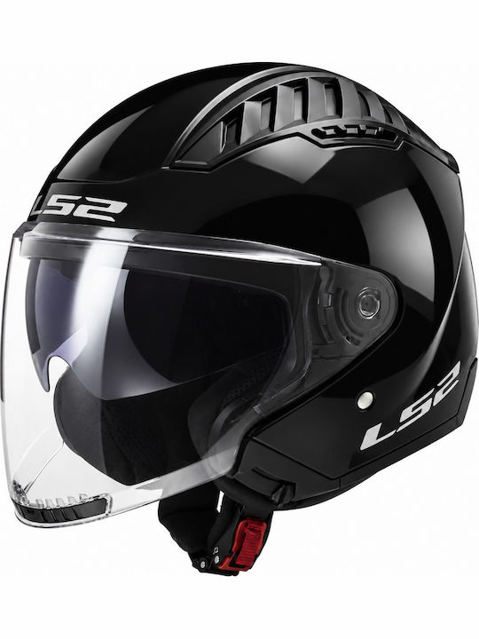 LS2 Copter II OF600 Gloss Black Motorcycle Helm...