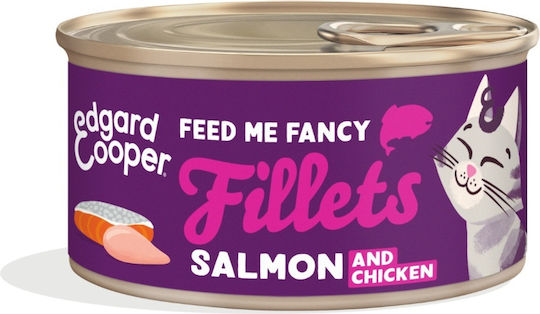 Edgard Cooper Nasses Katzenfutter mit Lachs und Huhn 70g