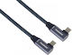 PremiumCord Cablu USB 3.2 împletit USB-C tată - USB-C 100W 0.5m