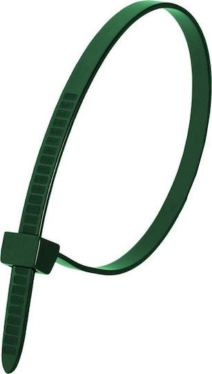 Dedra Plastik Kabelbinder 300mmx4.8mm in Grün Farbe 100Stk