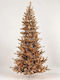 Christmas Tree Slim 210cm With Gold LED Lighting
