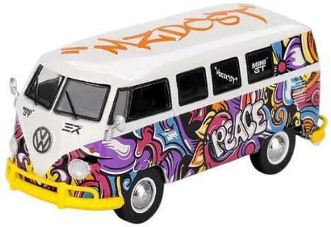 Machetă Mașină Volkswagen T1 Micro Bus Mizu Design 1967 Scara 1:64 Mini GT MGT01191-L