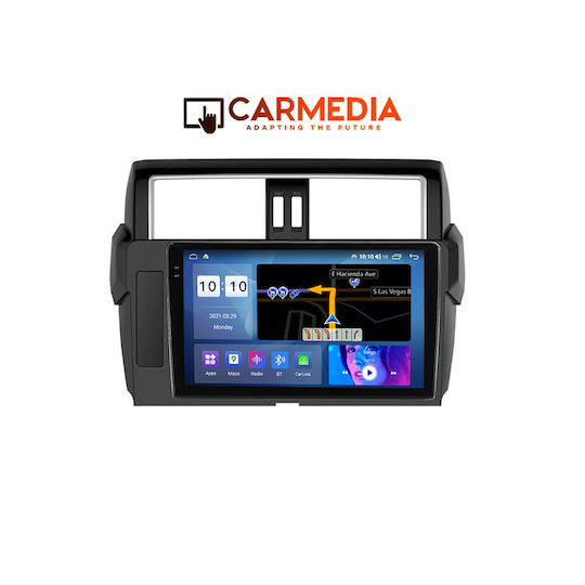 Carmedia Car Audio System for Toyota Prado 2014-2017 Bluetooth USB WiFi GPS Android Auto with 10.36" Touch Screen