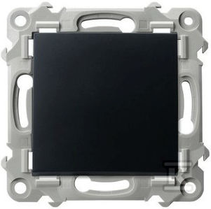 Ospel Recessed Wall Switch without Frame Black