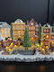 Weihnachtliche Dekofiguren Dorf Weiß mit Musik 47x23cm Neda Shop