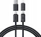 Baseus USB към Type-C / Lightning кабел Черен 1m