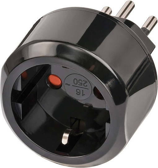 Brennenstuhl Adaptor de călătorie Europa către Elveția IP20 10A Negru