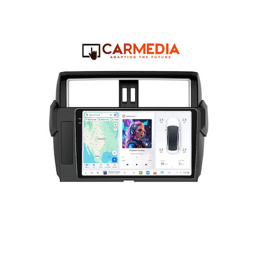 Carmedia Автомобилен Аудио Система За Toyota Prado 2014-2017 Bluetooth USB WiFi GPS Apple CarPlay Android Auto С Touch Screen 10.36"