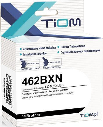 Tiom Kompatible Tintenpatrone InkJet Brother 462bxn 3000 Seiten Schwarz 1 Stück