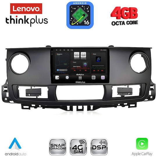 Lenovo Автомобилна Аудио Система За Renault Master 2003-2010 (Bluetooth/USB/Вграден Wi-Fi/GPS/Apple CarPlay/Android Auto) С Touch Screen 10"