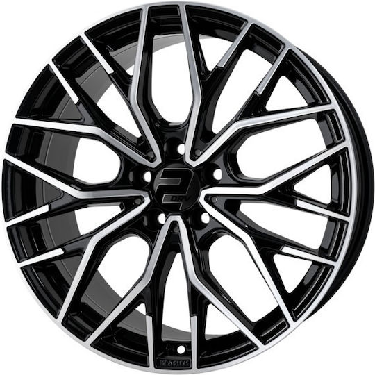 2drv Wh37 8.5x19 5x120 ET35 Black Aluminum Car Wheels