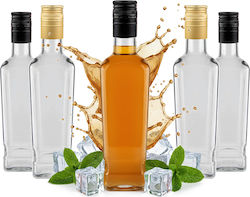 5x Jack Walker Γυάλινα Μπουκάλια 500ml Μπουκάλι Κρασί Λικέρ Moonshine