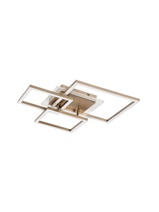 Rabalux Smart Deckenleuchte montieren 50cm Gold mit Integrierte LED