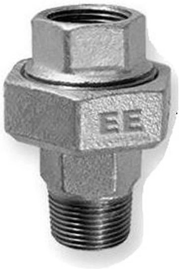 Odlewnia Zawiercie Flat Double Union U2 Nut-Thread 6/4'' Galvanized