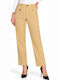 Women's Fabric Trousers in Regular Fit Beige WC-GS24-3006-27TR-Beige