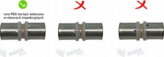 Wago Winkel Pex 20x1/2" M Gewindering Raksa Pex K1-2012-1g Crimped
