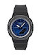 Digital/Analog Women's Battery Watch with Black Rubber Strap