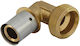 KAN-therm Γωνία Σωλήνα Ορειχάλκινη 3/4" 20mm