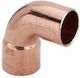 Viega Copper Pipe Elbow 90° 42mm One Socket 113995