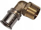 Wavin Brass Pipe Elbow 25mm