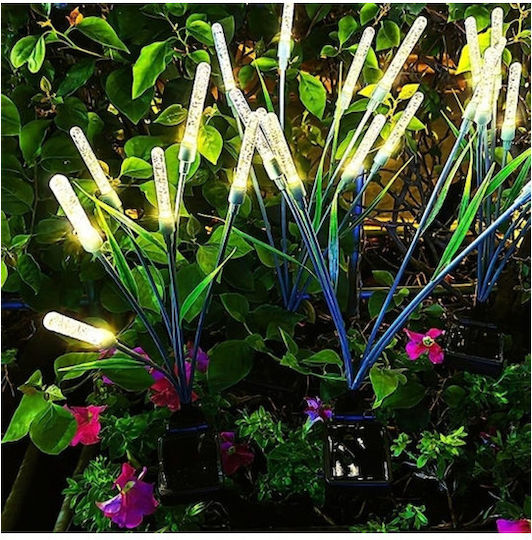 Solarleuchte Blumentopf mit Warmes Weiß Licht