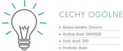 Eco Light Αδιάβροχη Ταινία LED Πράσινη 5m Eco Light Αδιάβροχη Ταινία LED Πράσινη 5m