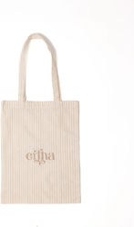 Mrs Ertha Stoff Damen Tote Tasche Beige