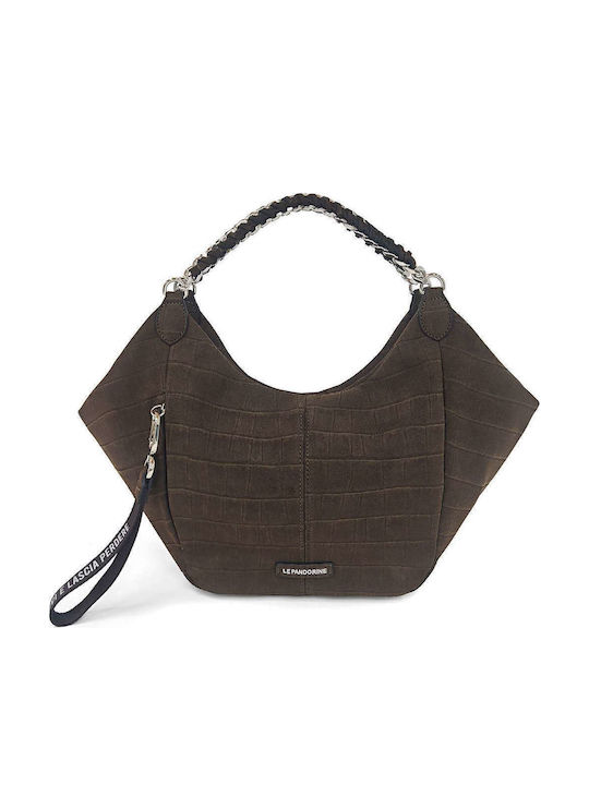 Women's Hobo Bag Suede Brown
