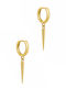 Hoops Hoops Stud Earrings Made of Gold Plated Silver