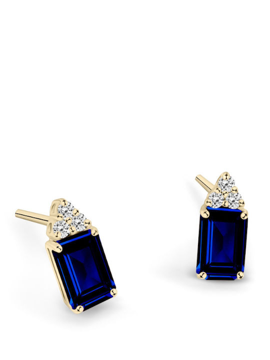 Chrilia Gold 18K Earrings with Diamond
