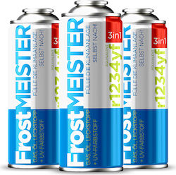 Frostmeister 3-in-1 400ml 3x Can R134a Gas Diy Air Conditioning Service