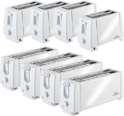 Elekom Toaster Set 8 Pcs Ek-298 W + Ek-168 N Elekom Toaster Set 8 Pcs Ek-298 W + Ek-168 N