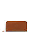 Money World Large Women's Wallet with RFID Brown