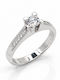 Inel Din Aur Alb 14K Cu Zircon
