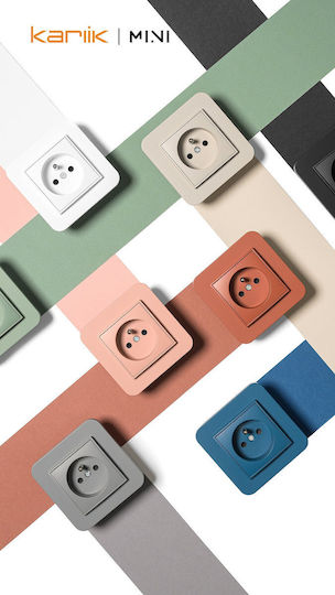 Karlik Wechselrahmen für Schalter 4 Positionen in Braun Farbe 60MRTO-4